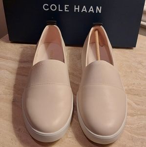 Cole Haan Grand Crosscourt Street Slip- On Sneakers Peach Blush Size 8.5